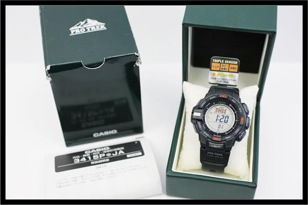 Casio Iko Pawn PRO TREK Triple Sensor Tough Solar RY3126 Shop PRG-270-1JF /Stored