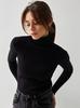Women's High-Neck Knitted Pullover / Base Layer