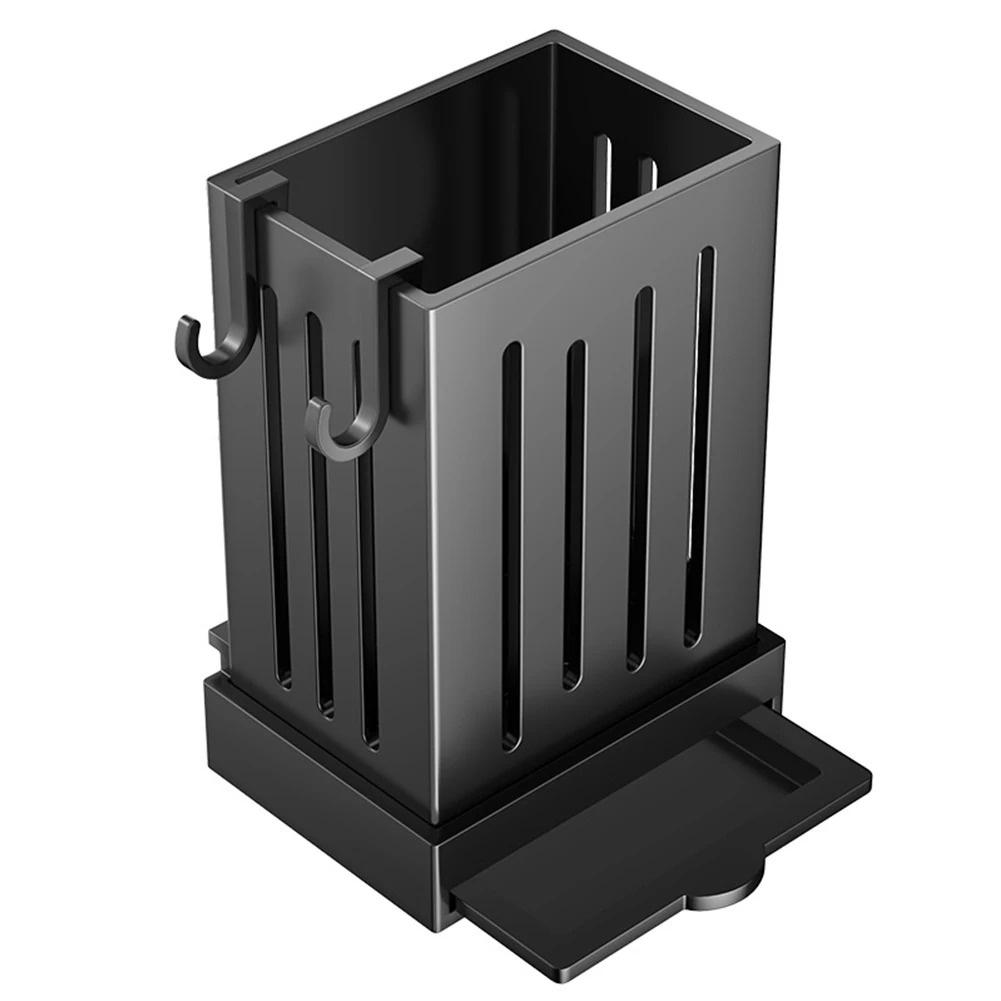 1-Piece Kitchen Utensil Rack-Multifunctional Draining Chopstick Plastic Holder Wall-Mounted Or Freestanding No Drilling Wall Box