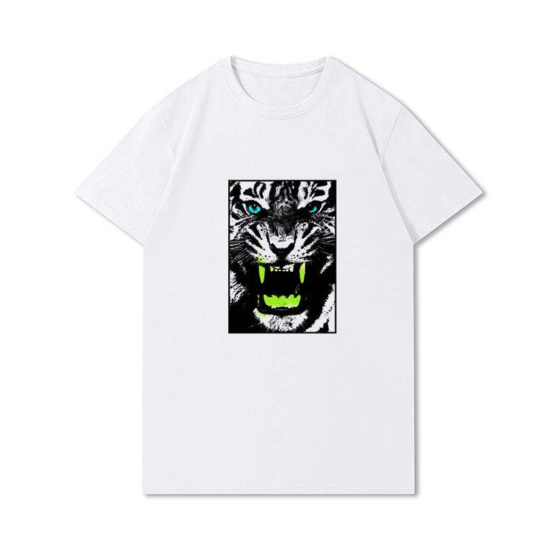 S-3XL 100 Fantasie Harajuku Grafica Estiva Bianca Magliette Donna Stampate Casual Maniche Corte Top Girocollo