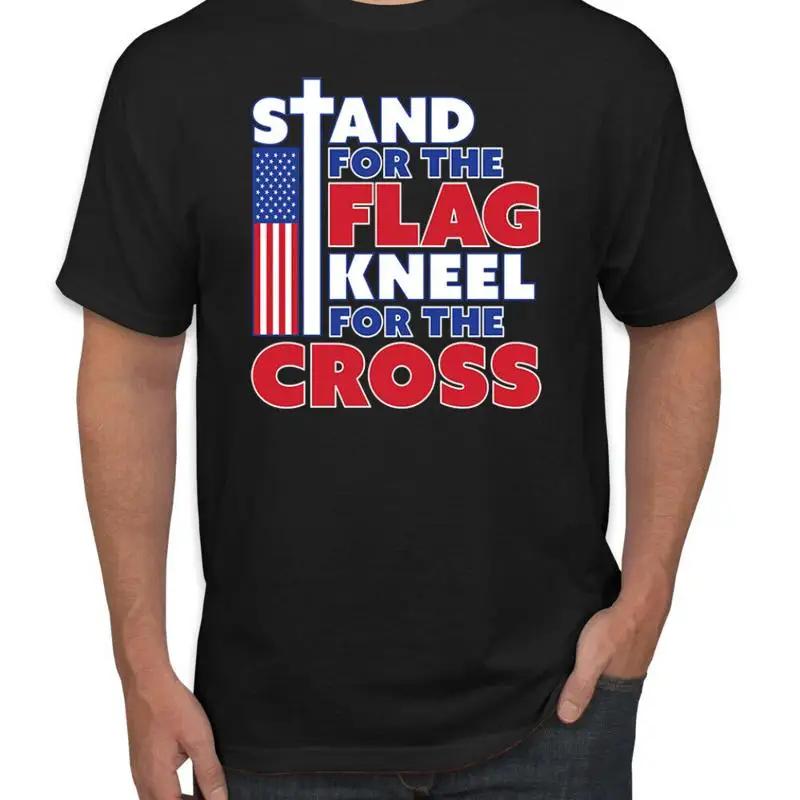 Stand for the Flag Kneel Cross Men T Shirt