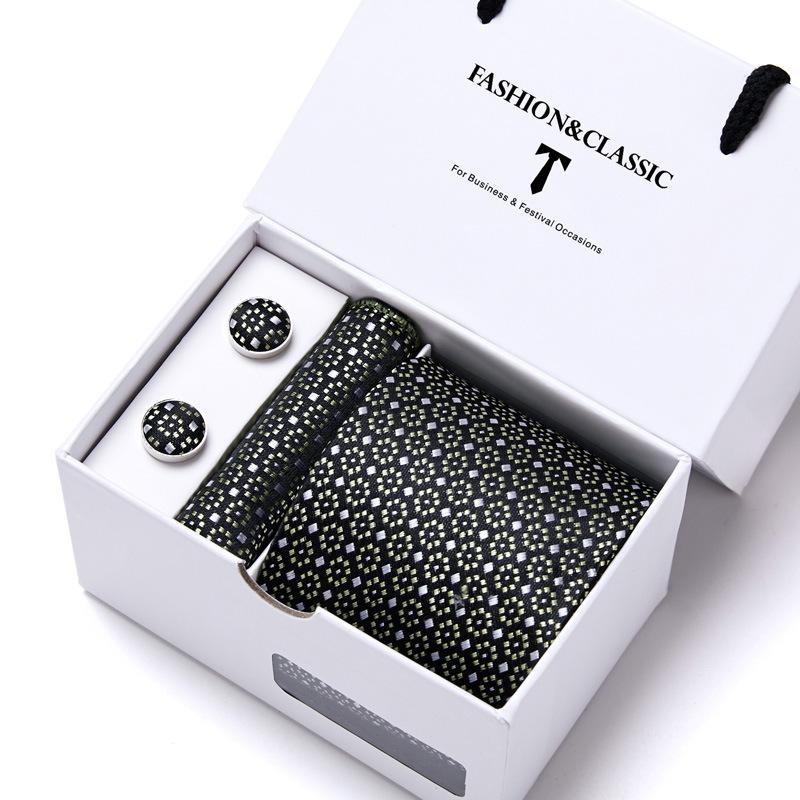 Men'S Tie Set Gift Box 5-Piece Set Group Tie Business Dress Wedding Tie
