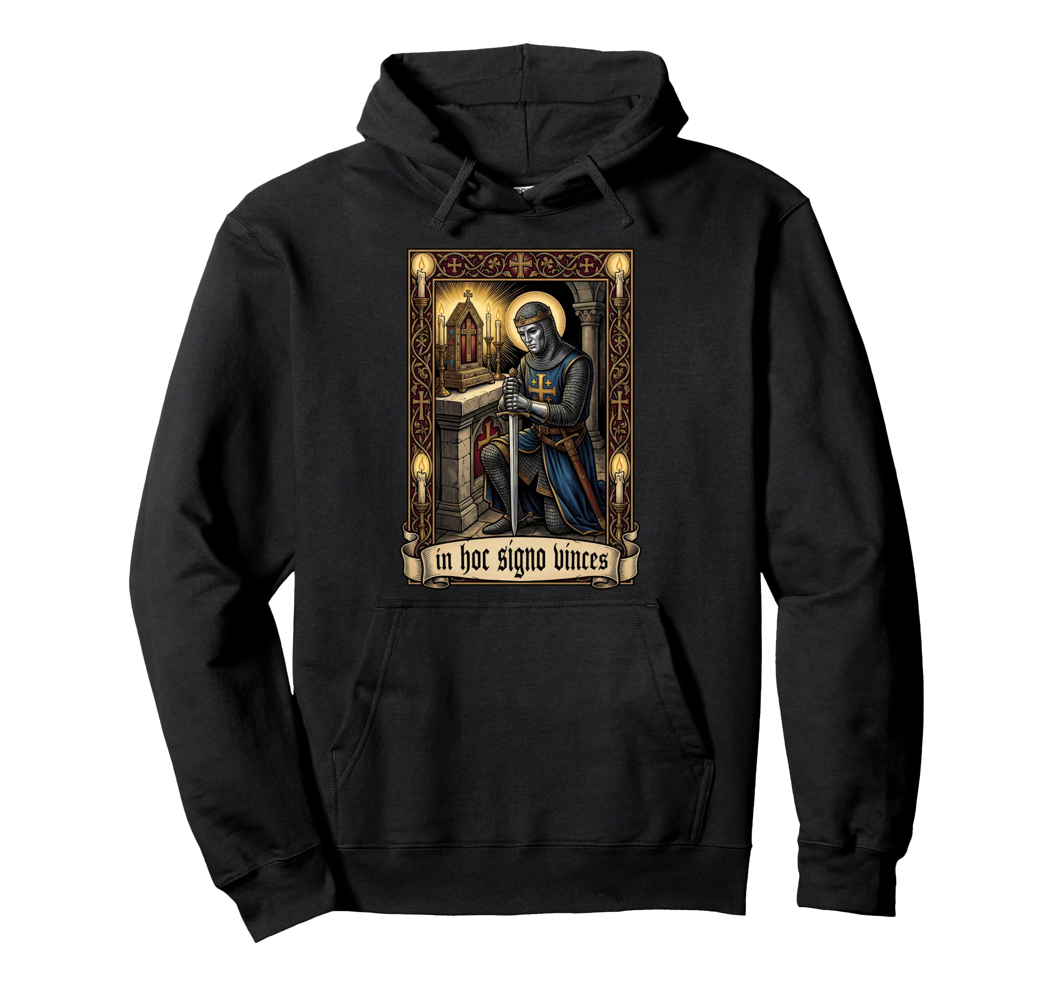 

King Baldwin IV Jerusalem Cross Catholic Hoodie