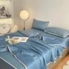 New Solid Color Cool Silk Summer Quilt Soft And Comfortable Air Conditioner Quilt Single Adult Gift Quilt
