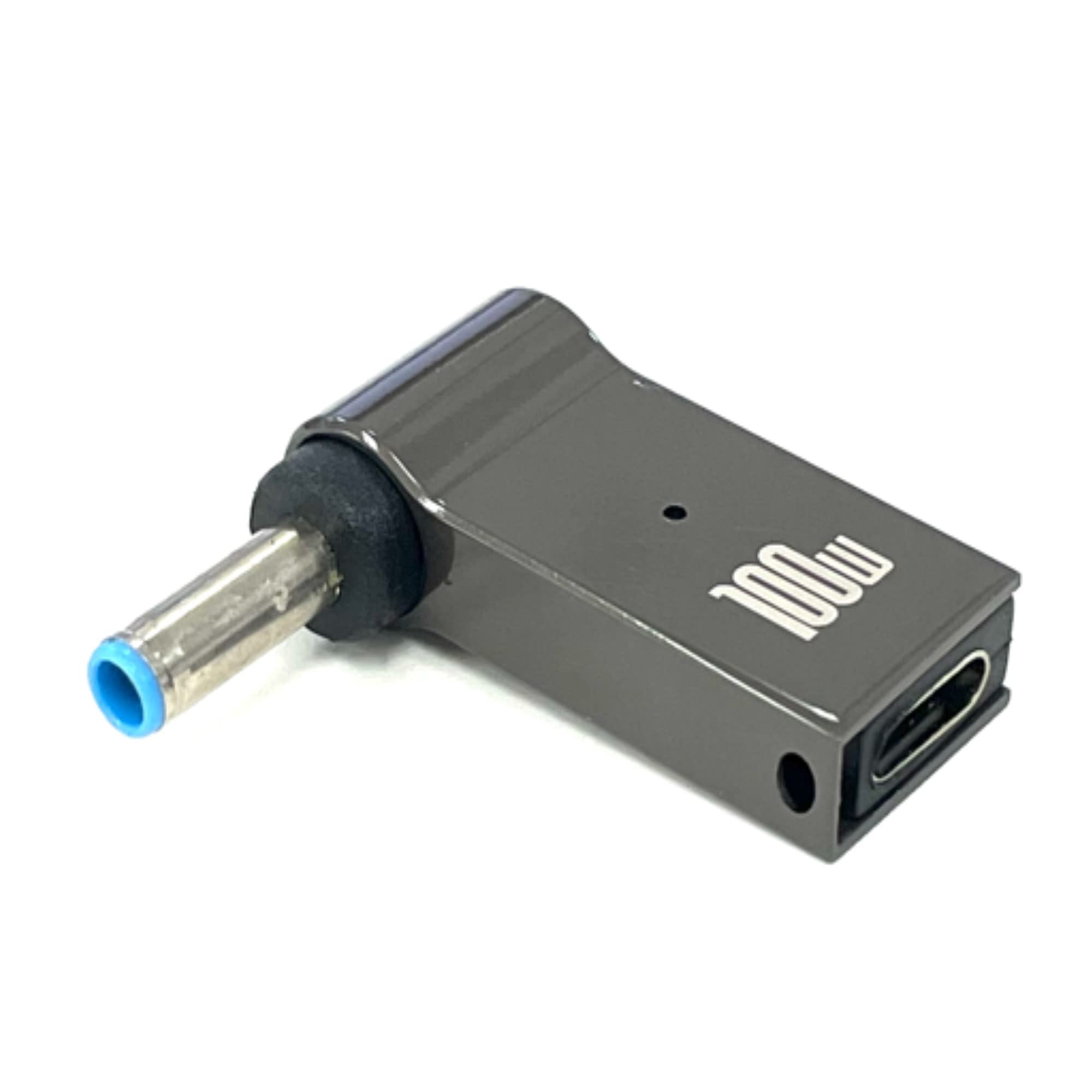 

100 Вт постоянного тока HP Dedicated Laptop PD Charge Conversion Adapter Conversion Plug Страхование покрывает fine-R 4.5×3.0 мм 90° L-образный TYPE-C USB-C (Продукт PL)