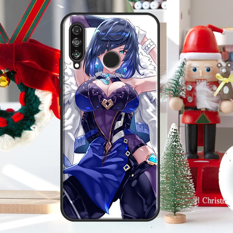 Yelan Genshin Impact For Huawei Nova 12i 11i 8i 12s Y73 Y72 Y61 Y91 Y90 Y70 Y60 9 10 SE P60 Pro P30 P40 Lite Case