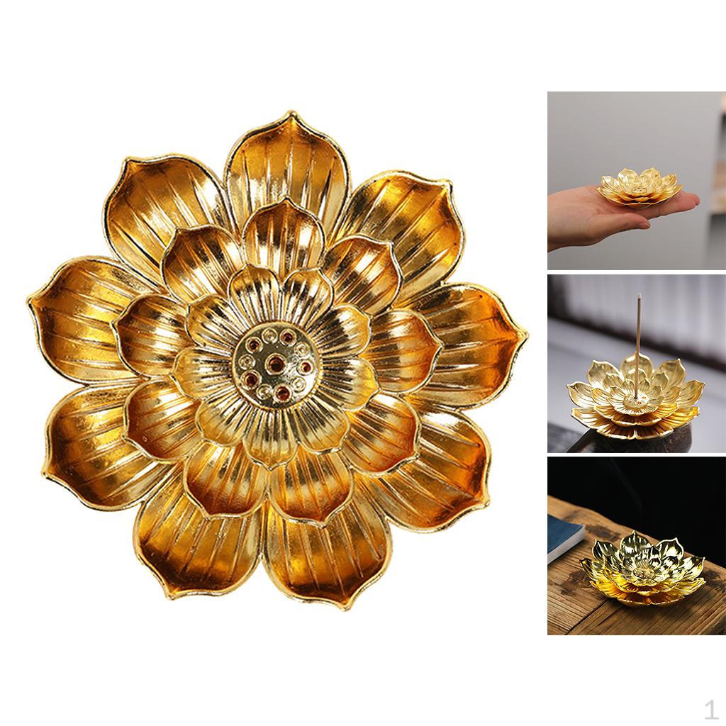 Burner, Lotus Holder with Detachable Buddhist Home Fragrance Decor