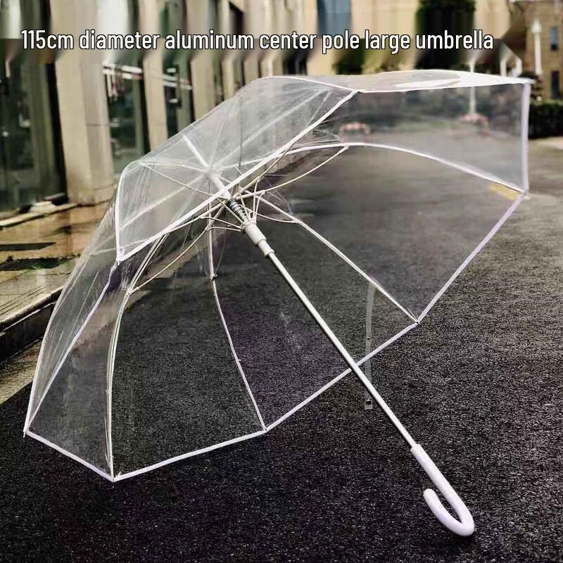 Extra-Large Clear Long-Handle Umbrella