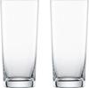 ZWIESEL GLAS Break-Resistant Tumblers, Basic Bar Selection, No. 3, for Water, Mineral Water, and Soft Drinks, 13 Oz., Pair, Machine-Made (m115849)