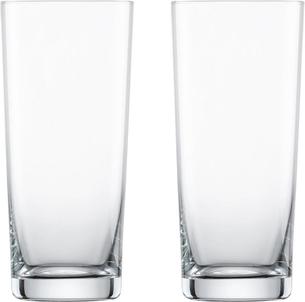 ZWIESEL GLAS Break-Resistant Tumblers, Basic Bar Selection, No. 3, for Water, Mineral Water, and Soft Drinks, 13 Oz., Pair, Machine-Made (m115849)