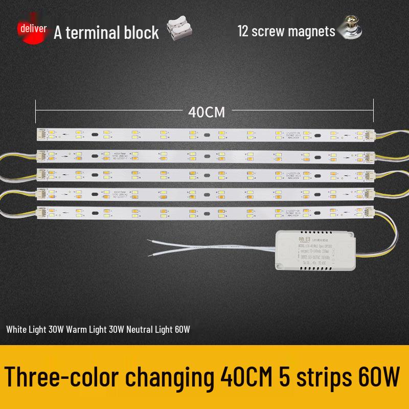 Dimmable LED Ceiling Light Panel: Dual/Triple Color Light Board & Bar