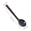 Japanischer Stil Keramik-Suppenlöffel Ergonomischer Griff Polierte Oberfläche für Dessert Kaffee Eiscreme Suppe Hochwertiges Küchengeschirr