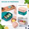 Large Silicone Lunch Container with Airtight Lid for and Food Storage
