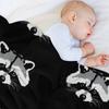 Raccoon face Throw Blanket Thermal Personalized Gift Thin sofa bed Blankets