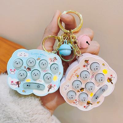 Creative Cloud Hamster Machine Keychain Student Backpack Pendant Puzzle Toy Keychain Claw Machine Small Gift