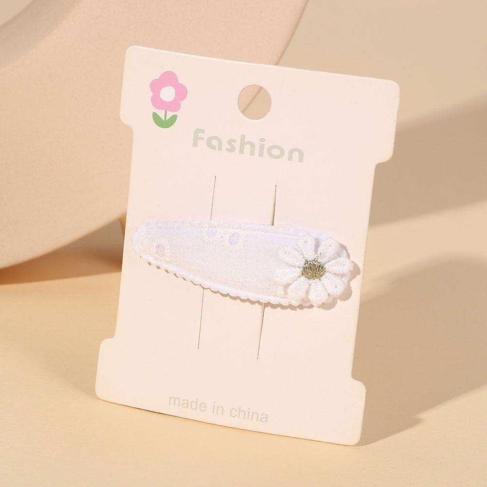 1/2/5 set Ins Daisy Flower Hair Clips Baby Girl Hairpins for Kids Lace White Barette Princess Hooks Infant Accessories Korean
