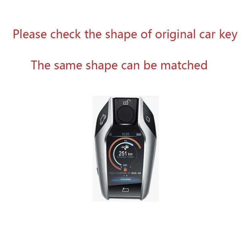 Goat Leather Zinc Alloy Car Key Case For Bmw 7 Series 730Li 740Li 535L E6 Series X3 X4 X5 I8 Key Case Car Rc Smart Key Case