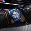 BINBOND Men Watch Light Luxury Brand Business Hollow Luminous Waterproof Stainless Steel Metal Strap Male Fashion Quartz Watches