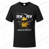 Pew Pew Madafakas Men's T-shirts Cute Chick Funny Graphic Tops Summer Short Sleeve Tees Trendy Streetwear Male Oversized Clothes