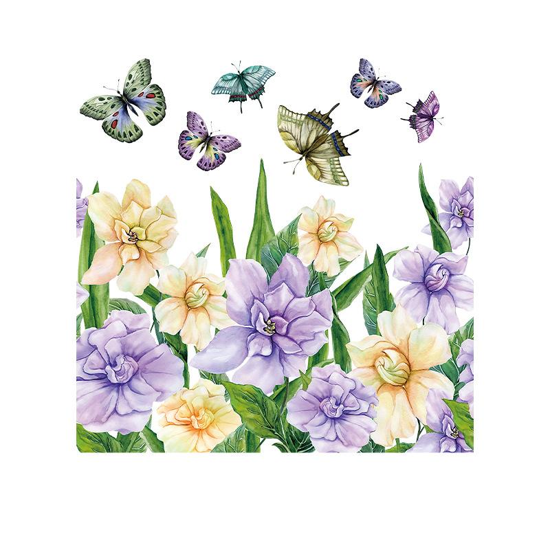 Bathroom Toilet Seat Sticker Self-Adhesive Floral Butterfly Decals Toilet Stickers For Cistern Bathroom WC Restroom Decor