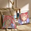 U-Uma Musume Agnes Digital Pillow Case Sofa and Living Room Decorative Cushion Covers Dust-proof and Mite-proof Invisible Zipper