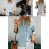 Women's Long Sleeve Tops Stylish Button Down Casual Blouse Shirt T-shirt For All Seasons