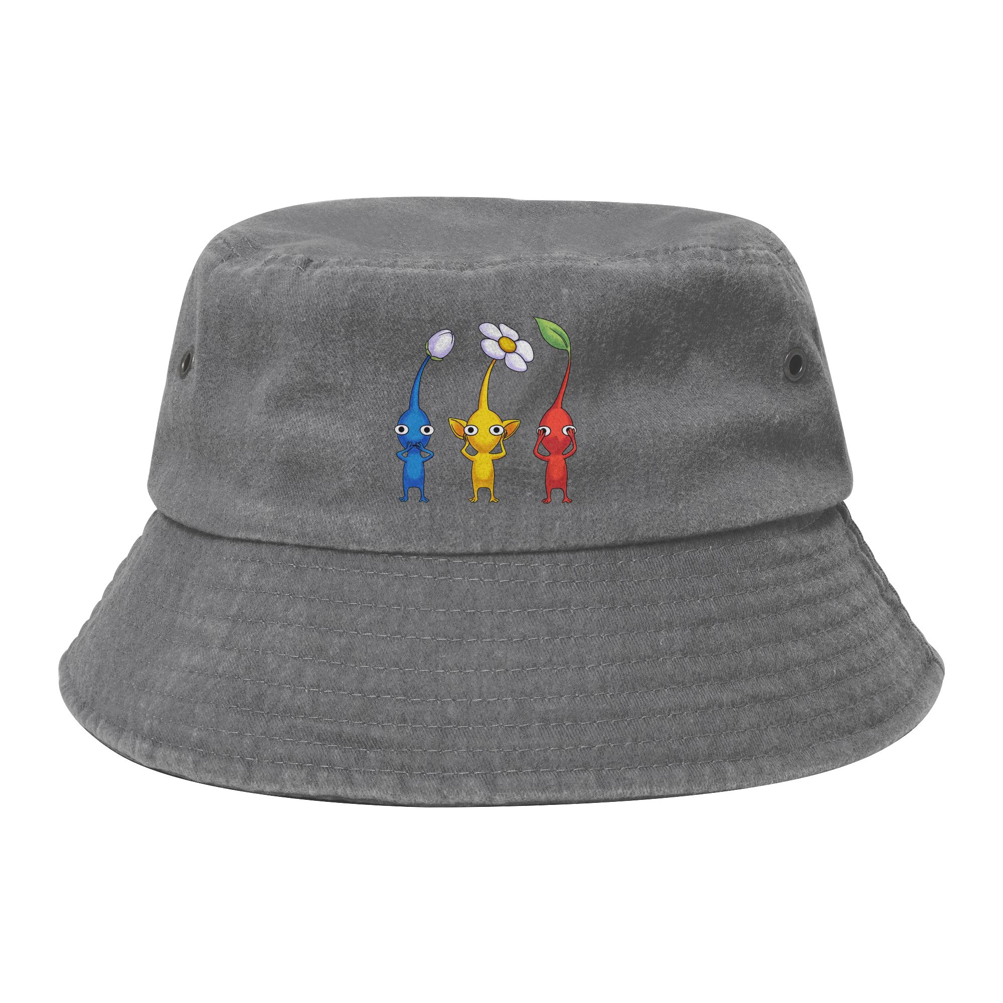 Unisex Bucket Hats Three Wise Pikmin Travel Headwear Packable Camping Fishing Hat Bob Hat Gifts Idea One Size