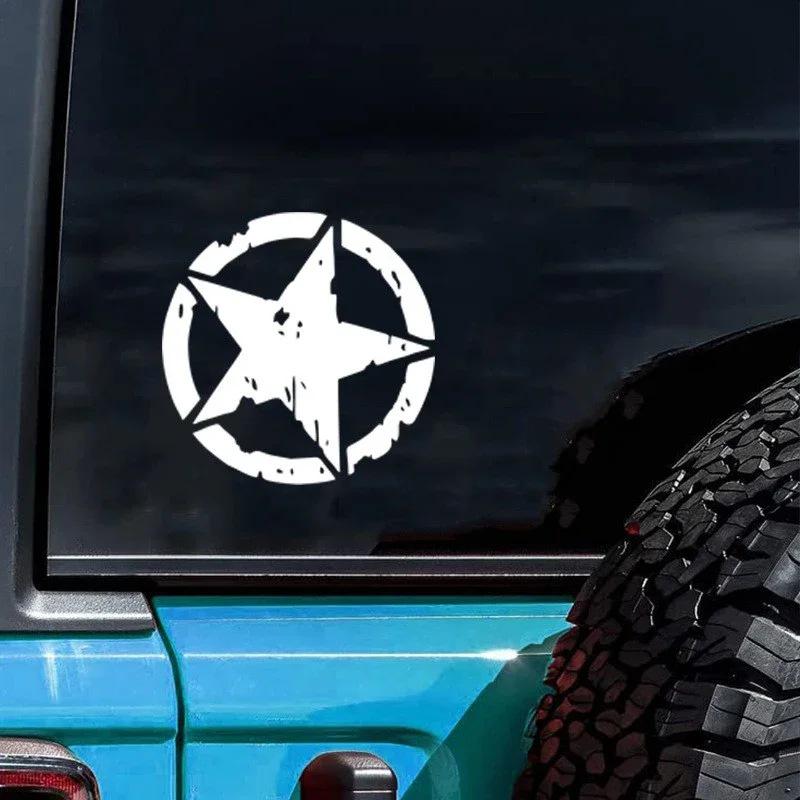 Adesivo per Auto Stella a Cinque Punte Americana: Adesivo Decorativo Personalizzato A130