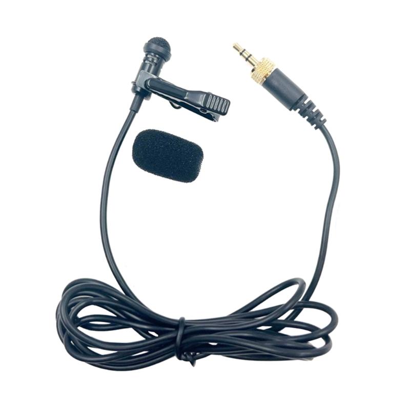 Portable 3.5mm Lavalier Clip On Microphone for Clear Recording Omnidirectional Mic Lapel Tie Hands Free Lavalier Mics