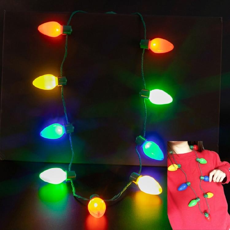 Light Up Holiday Necklace Christmas Necklaces, Mesmerizing Party Accessory