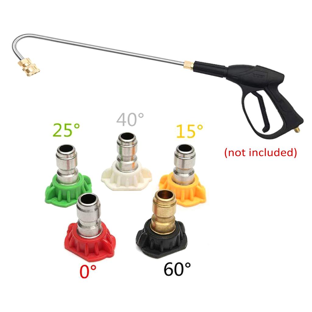 Pressure Washer Nozzle Tips, Spray Nozzle Kit for Power Washers Up To 4000 PSI, 14Inch Quick