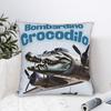 Bombardino Crocodilo Italian Brainrot Rot Anomaly Pillowcase Soft Cushion Cover Decorative  Throw Pillow Case Cover Sofa