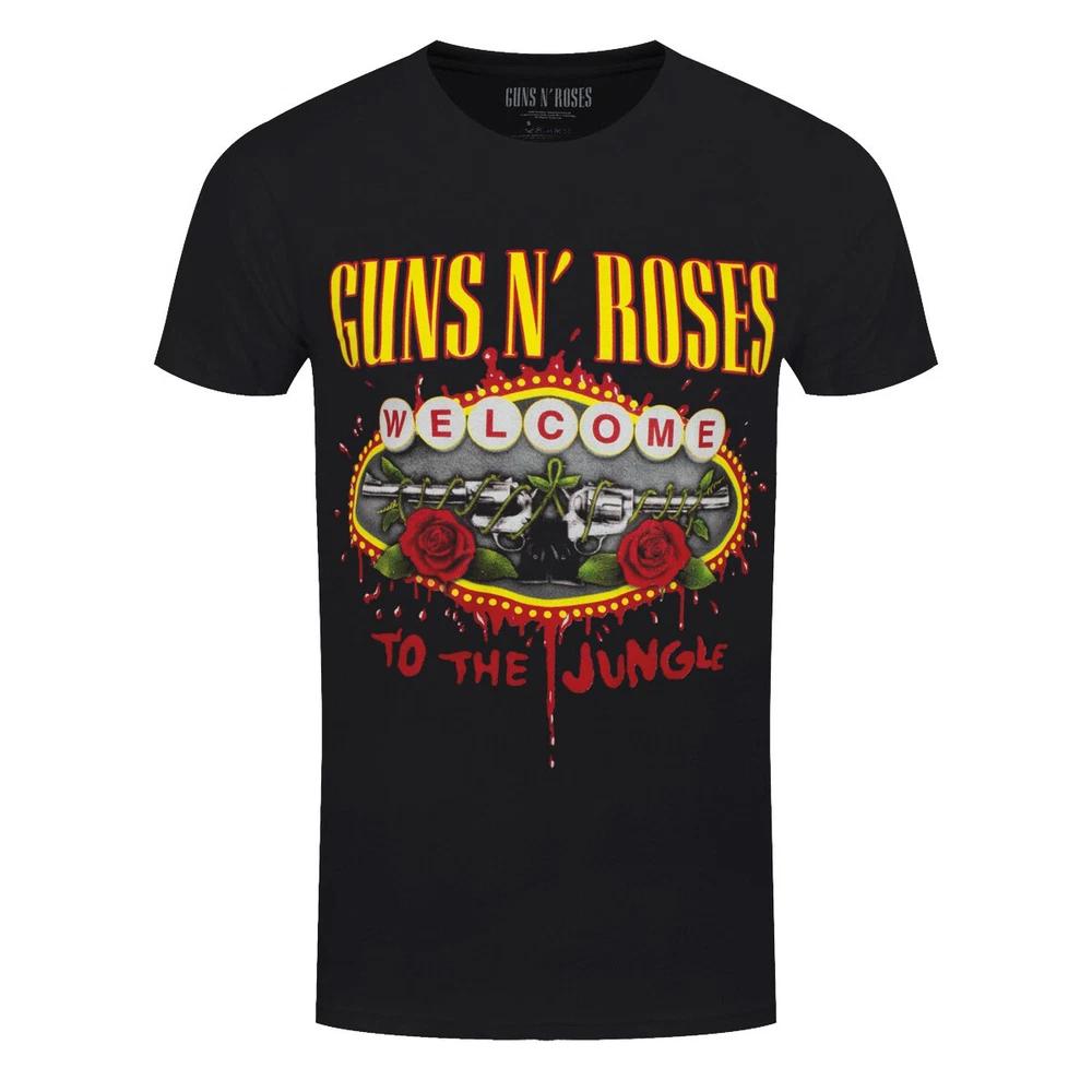 Guns N Roses TShirt Welcome To The Jungle GNR Rock Band New Black Official S