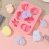 DIY Eiform Oster-Eierform Hase Backwerkzeug Silikon-Kuchenform Handgemachte Süßigkeitenform Ostern