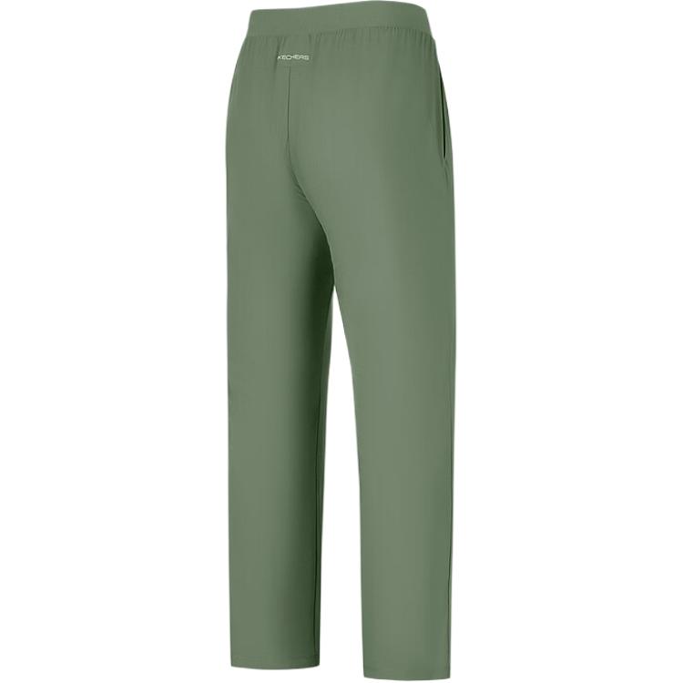 Skechers Godri Moisture-Wicking Quick-Dry Breathable Slim-Fit Knitted Sports Pants Women Bottoms Thyme-Green P225W186-031F