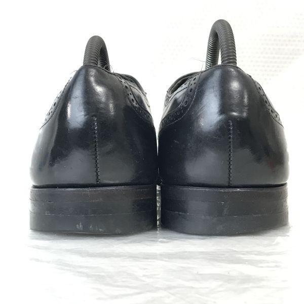 80s-90s USA Made/COMFORT PLUS/Full Brogue Wingtip Goodyear Welt Shoes/10.5D/28.0/Black/Vintage(USED)