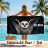 Custom Text Beach Towel, Soft Absorbent Swimming Multi-use TowelDeftones