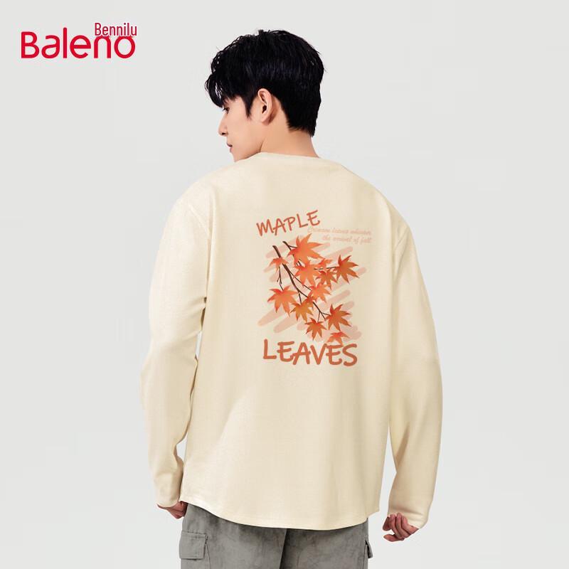 Baleno Men s Heavyweight Pure Cotton Long Sleeve T-Shirt 4XL