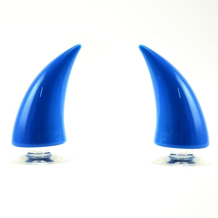 Motorhelm Duivelshoorn Siliconen Zuignap Helm Decoratie Accessoires(groot)