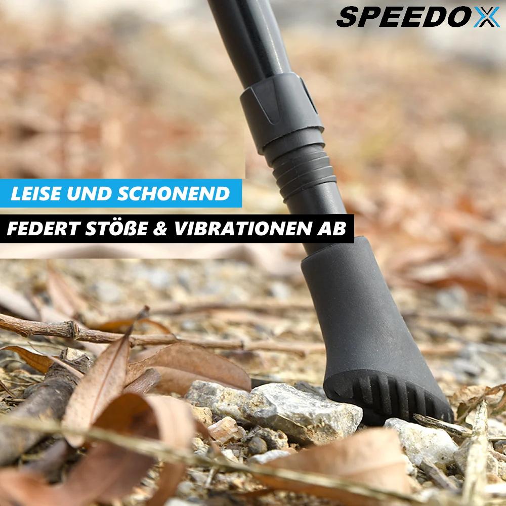 SPEEDOX Hiking Poles Speed Attachments [14pcs] Nordic Walking Rubber Buffer Trekking