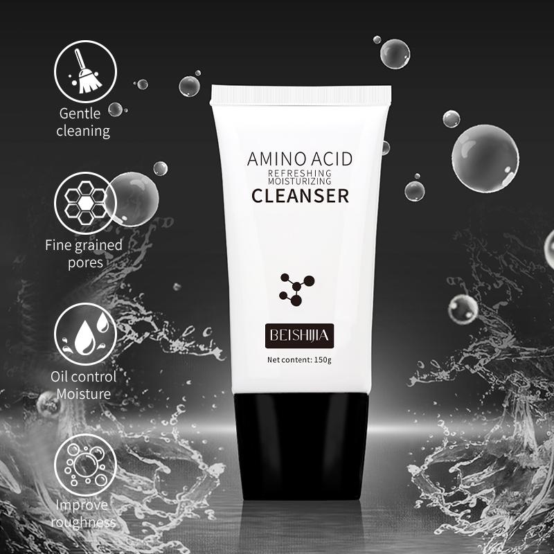 Aminozuur hydraterend gezichtsschuim, Maximale Kracht, Dagelijkse Gezichts- en Lichaamsreiniger tegen Acne, Gezichtsreiniger om Acne Puistjes te Verwijderen, Behandelen en Voorkomen