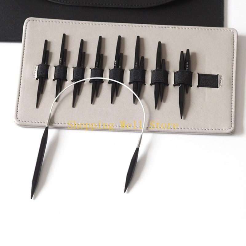 KX4B Circular Knitting Needle Set Round Knitting Needle with Case and Accessories