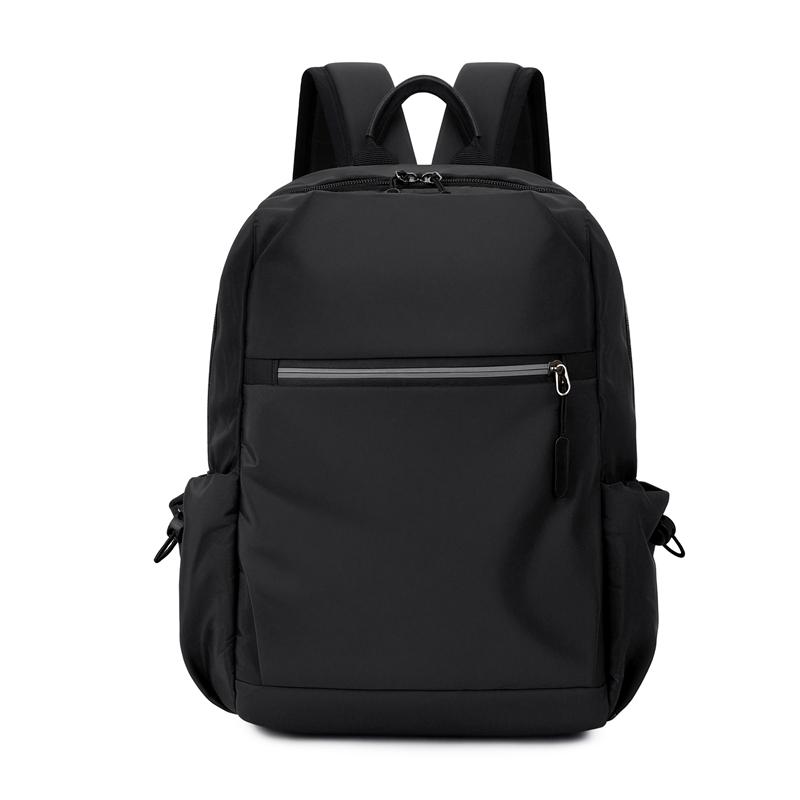 Waterproof Nylon Double Shoulder Bag for Women Travel Commuting Large Capacity Multi Layer Lightweight Laptop Backpack чёрный