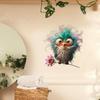 1 Pc Funny Bird Toilet Wall Stickers-Self-Adhesive Refrigerator Decor & Car Decals, Vivid Bird Stickers For Home Office Bathroom