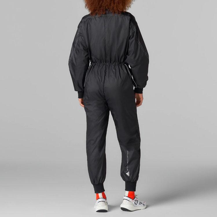 Adidas X Stella McCartney Color Block Casual Sports Long Sleeve Jumpsuit Women Jumpsuit Black HB6065