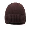 Winter Knitted Hat Men Warm Coldproof Wool Hat Cycling Fleece Thick Cotton Hat