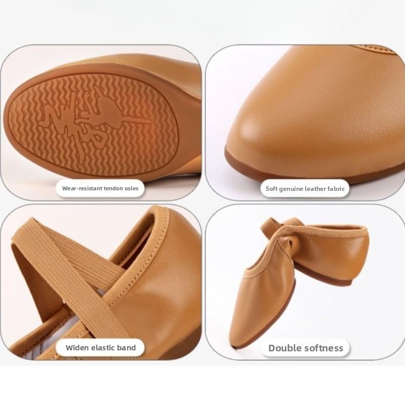 Dance Shoes for Women Two Point Flat Sole Teacher Shoes Professional Dance Shoes