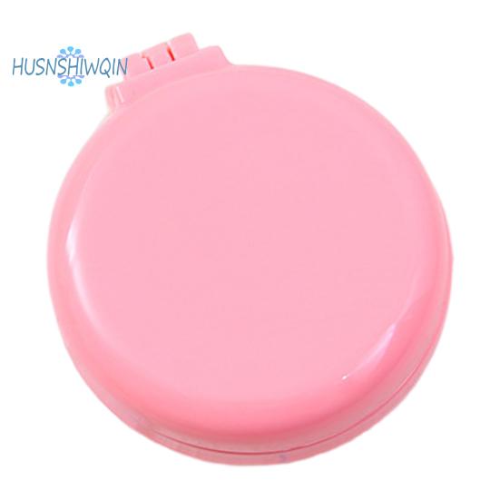 Folding Travel Comb Mirror Hair Brush Portable Mini Pocket Comb Compact Design On-the-Go Styling Mirror Comb for All Hair Types