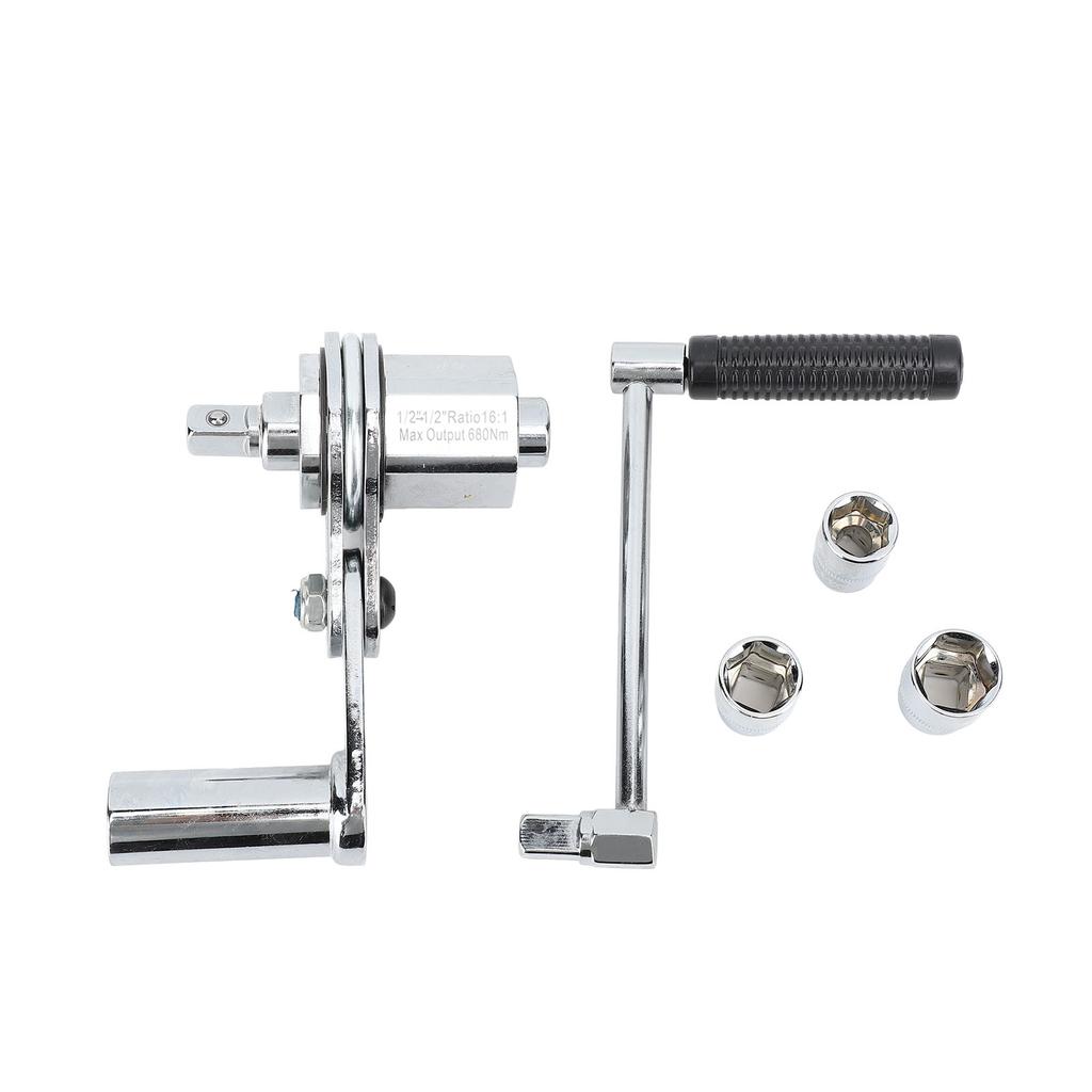 Torque Multiplier Wrench Set High Carbon Steel 1:16 1/2 Drive Labor Saving Lug Nut Remover for