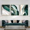Modern Abstract Gold Foil Lines Green Canvas Art Paintings For Living Room Bedroom Posters And Prints Wall Poster Home Decor